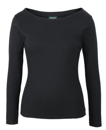 C of C LADIES L/S BOAT NECK TEE