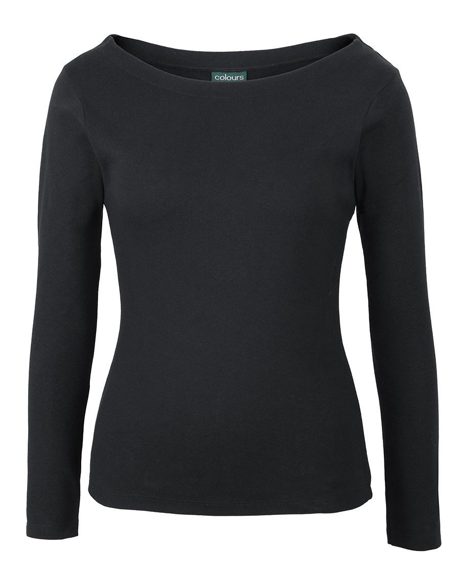 C of C LADIES L/S BOAT NECK TEE