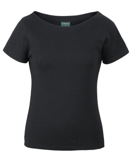 C of C LADIES S/S BOAT NECK TEE