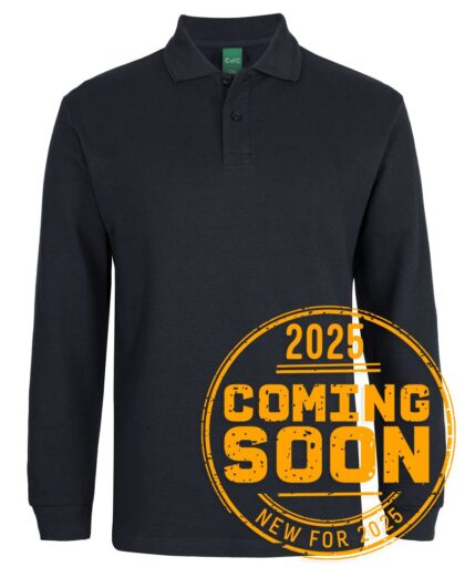 C of C L/S 320G POPCORN COTTON POLO