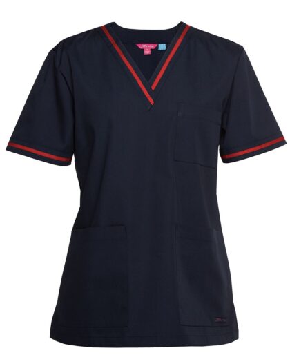 JB's CONTRAST LADIES SCRUBS TOP