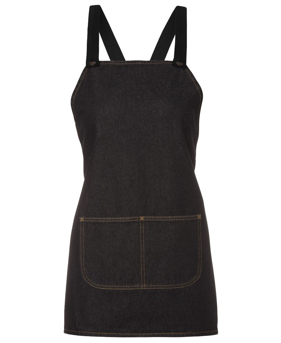 JB's CROSS BACK 65x71 BIB DENIM APRON (WITHOUT STRAP)