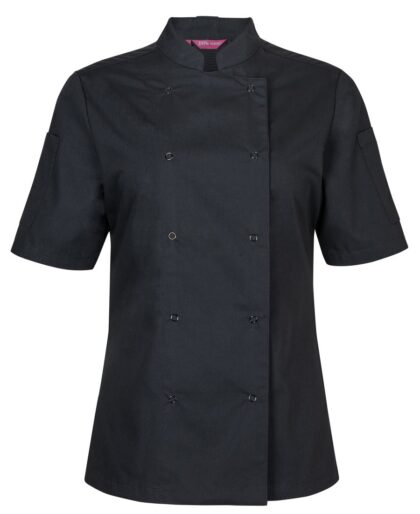 JB's LADIES S/S SNAP BUTTON CHEFS JACKET