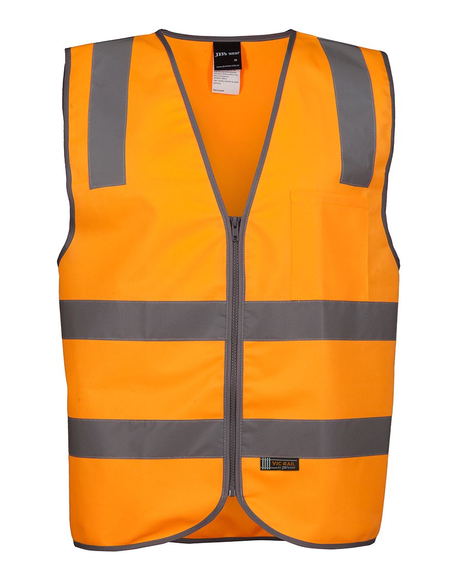 JB's VIC RAIL (D+N) ZIP SAFETY VEST