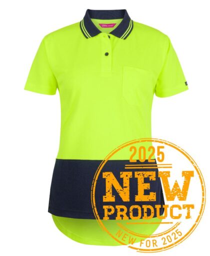 JB's LADIES HV S/S DROP TAIL POLO