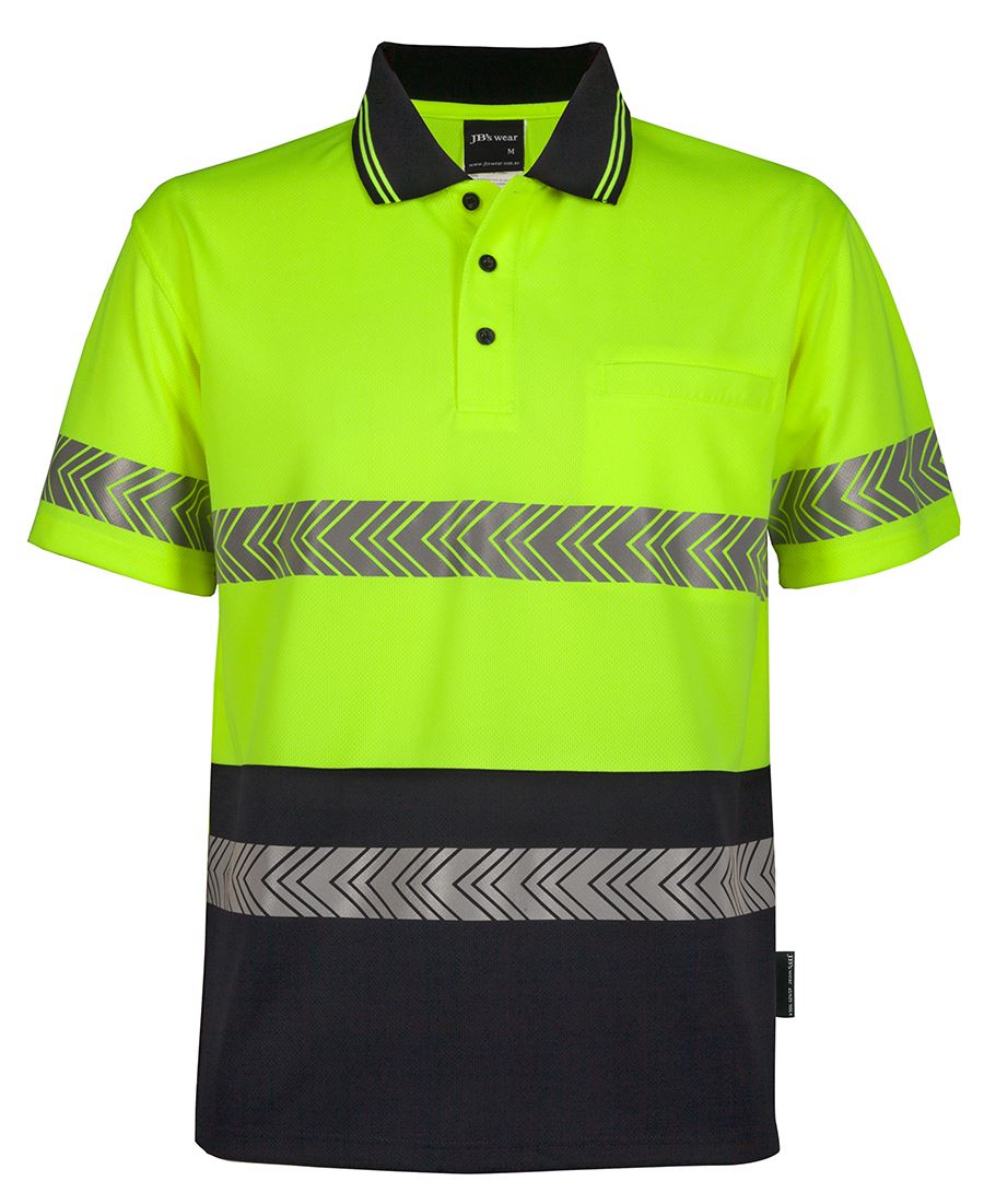 JB's HV S/S SEGMENTED TAPE POLO