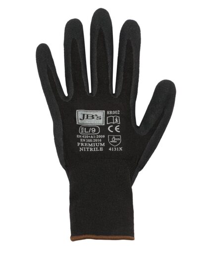 JB's PREMIUM NITRILE BRTHABLE GLOVE (12 PK)