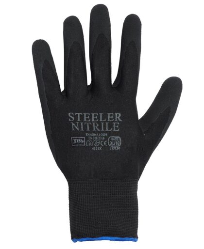 JB's STEELER SANDY NITRILE GLOVE (12PK)