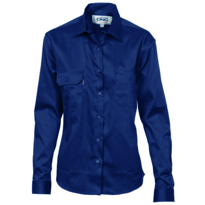 Ladies Drill Shirt, L/S