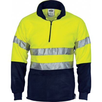Two Tone 1/2 Zip Fleece w/-Tap
