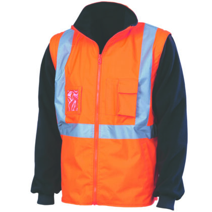 PVC Hivis X Back R Vest R/Tape