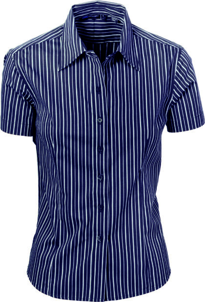 Ladies Contrast Stripe Shirt S